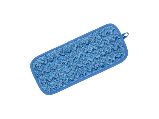 Rubbermaid HYGEN 11" Microfiber Mop Pad, Blue - 6 Per Case