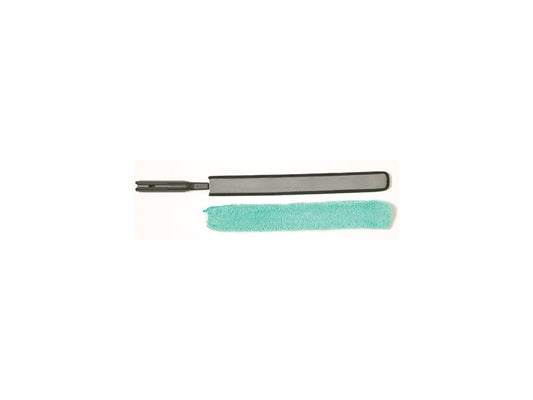 Rubbermaid HYGEN 29" Flexible Dusting Wand with Microfiber Sleeve, Green - 6 Per Case