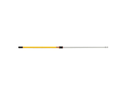 Rubbermaid HYGEN 4' – 8' Quick-Connect Extension Pole , Yellow - 6 Per Case