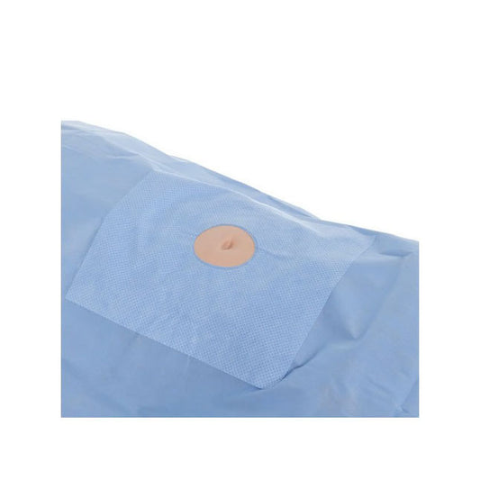Halyard Minor Procedure Drape, W76cm x L76cm, Fenestrated W4cm x L5cm - 100 Per Case