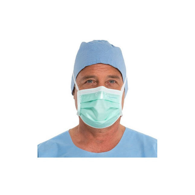 Halyard Surgical Mask, Duckbill, Green