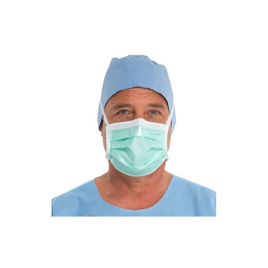 Halyard Surgical Mask, Duckbill, Green