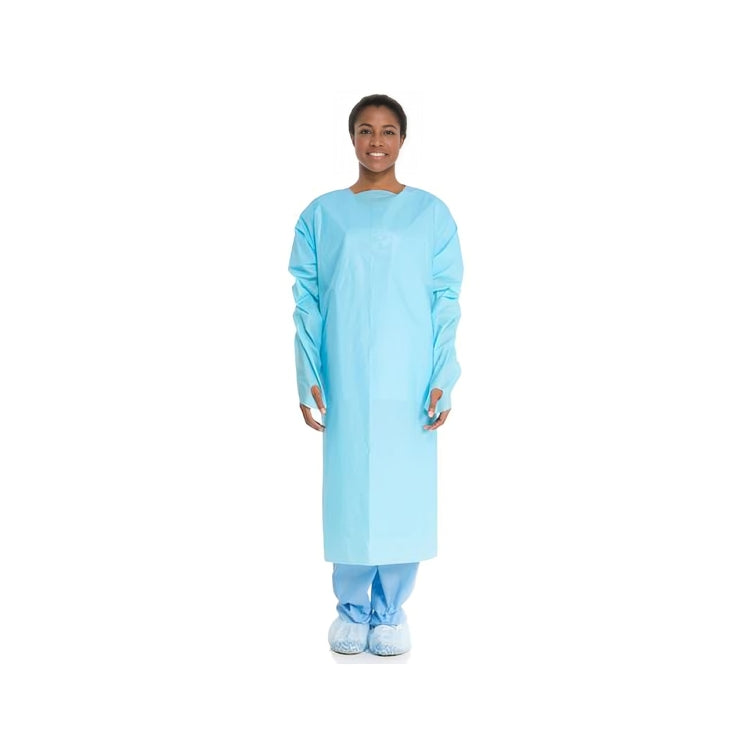 Halyard Impervious Film Gown, with Thumb Hooks, in Dispenser Box, XL - 60 Per Case