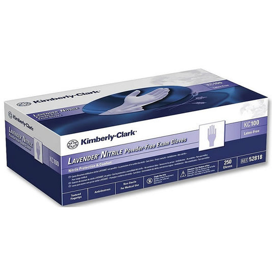 Halyard LAVENDER™ Exam Glove, Nitrile, Single