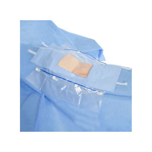 Halyard Surgical Drape, Laparoscopic/Cholecystectomy, W193cm x L315cm, Fenestrated W30cm x L33cm - 15 Per Case