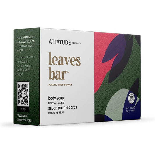 Attitude Body Soap Bar: Herbal Musk, 113g