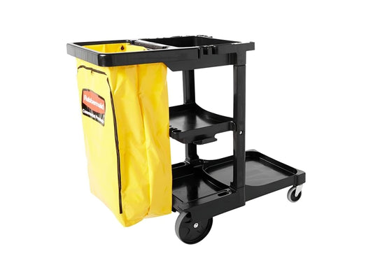 Janitorial Cleaning Cart Traditional, Black, 1