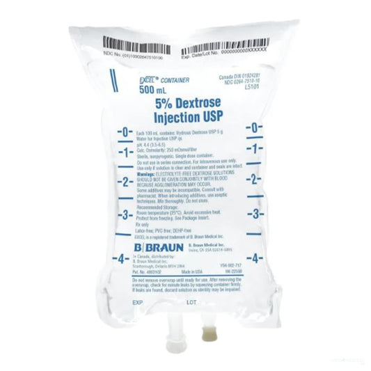 B. Braun, Dextrose 5% Solution, 500ml (2B0063Q), L5101