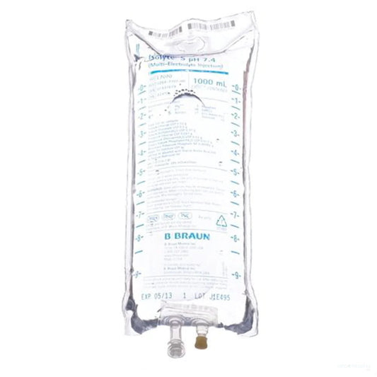 B. Braun, Isolyte® S pH 7.4 (Multi-electrolyte Injection), 1000 mL, Sterile, L7070