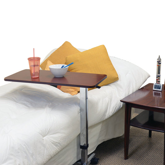 Adjustable Rolling Overbed Table