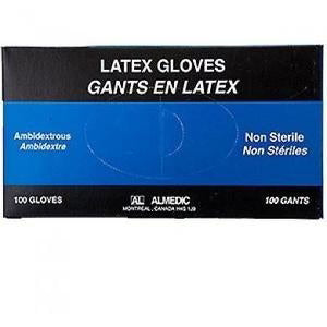 Latex Gloves, lightly powdered
