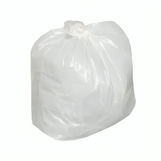 Linear Garbage Bags, Coreless Roll Can Liners, White