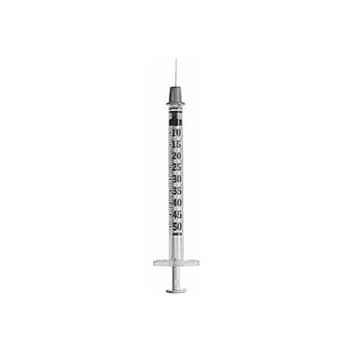 Embecta Lo-Dose™ U-100 Insulin Syringe with Micro-Fine™ IV Needle | 1/2mL | 28GA | 1/2" | Orange