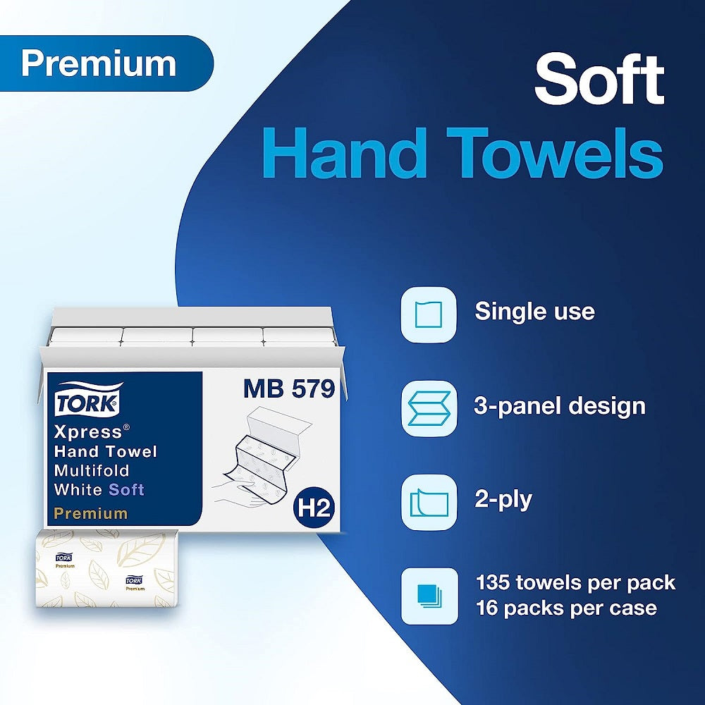 Tork Premium MB579 Soft Xpress Multifold Paper Hand Towel | United