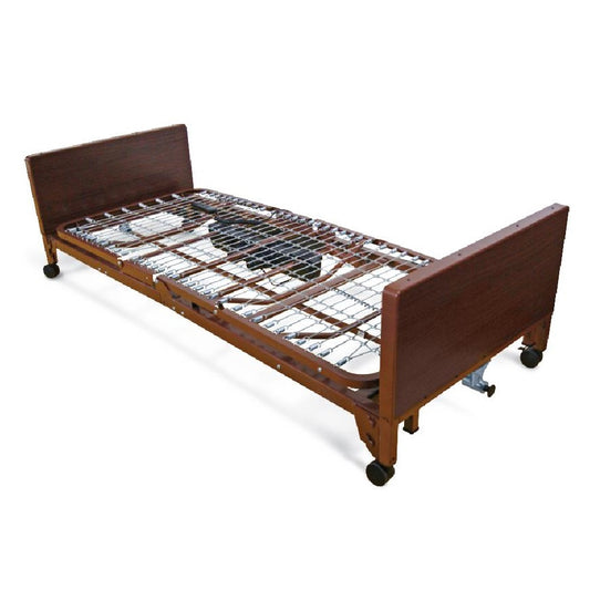 Basic Homecare Low Full-Electric Bed with 9.5"-22.5" Height Range, 450 lb Weight Capacity