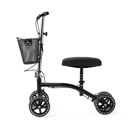 Medline Gen 4 Standard Knee Walker with 8" Wheels, 300 lb, Black