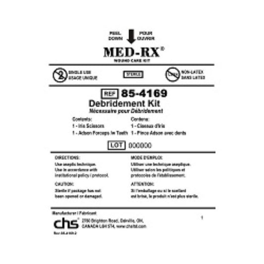 Med-Rx® Debridement Kit- 85-4169 - Case of 50 Kit