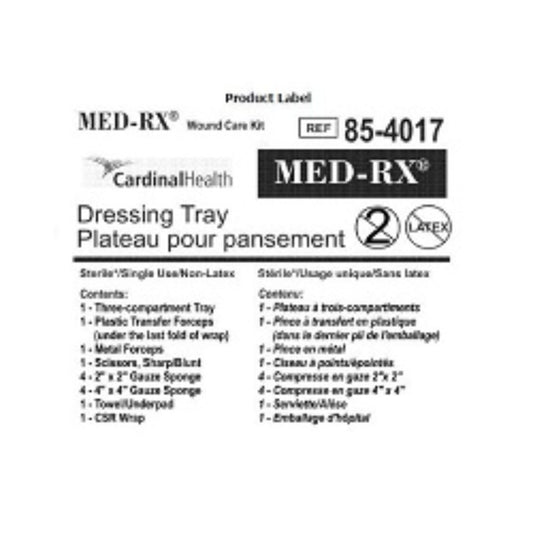 Med-Rx® Dressing Tray - 85-4017 - Case of 30 Tray