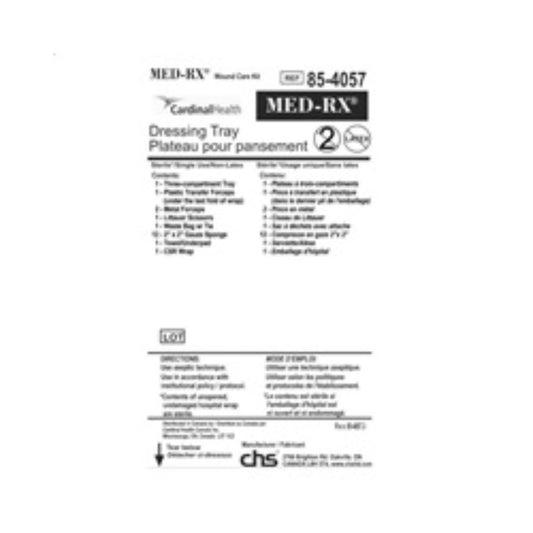 Med-Rx® Dressing Tray- 85-4057 - Case of 30 Tray
