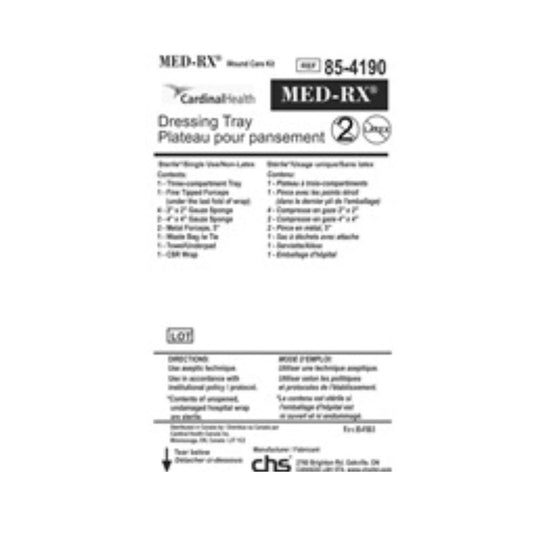Med-Rx® Dressing Tray- 85-4190 - Case of 30 Tray