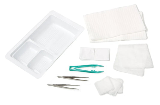 Med-Rx Dressing Tray, Three Compartment