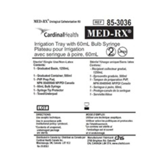 Med-Rx® Irrigation Tray, with 60mL Bulb Syringe 85-3036