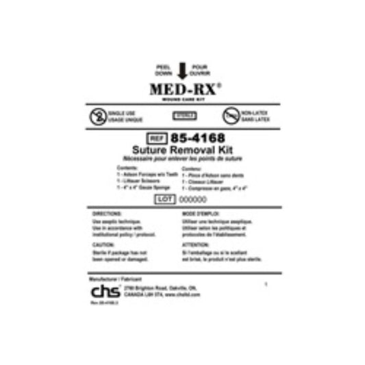 Med-Rx® Suture Removal Kit- 85-4168 - Case of 50 Kit