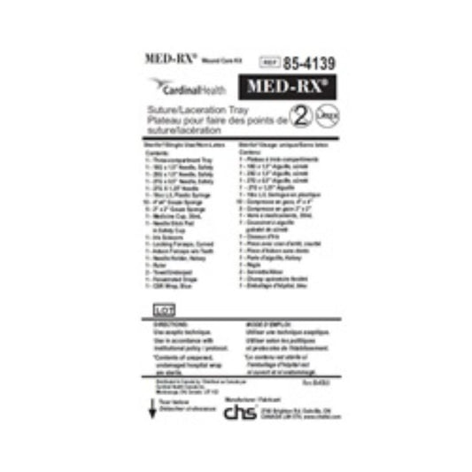 Med-Rx® Suture and Laceration Tray - 85-4139N - Case of 24 Tray