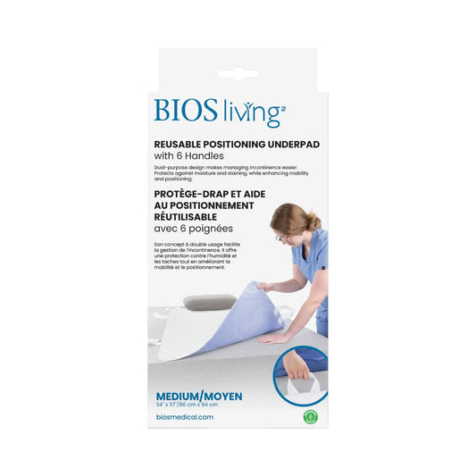 Medium Reusable Positioning Underpad with 6 Handles
