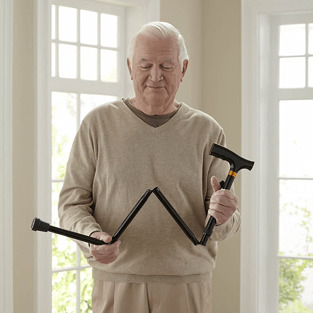 Canadian Riding Cane Medline Folding T-Handle Cane | United Canada Inc.
