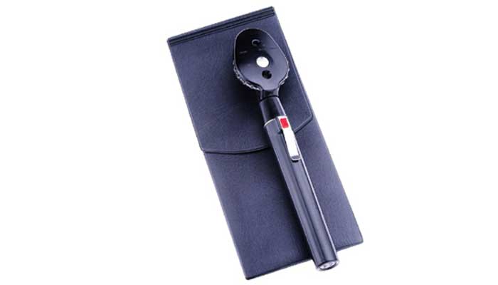 Mini Opthalmoscope Set 2.7v Vacuum Bulb With "AA" Battery Handle