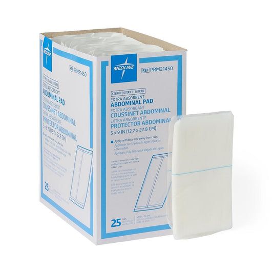 Medline, Abdominal Pads, Sterile, 5" x 9"