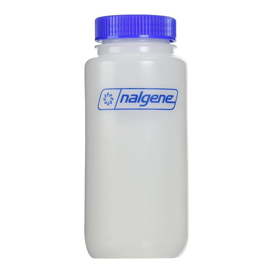 Nalgene WM Round with Logo and Blue non-Loop-Top , HDPE, 16 oz.