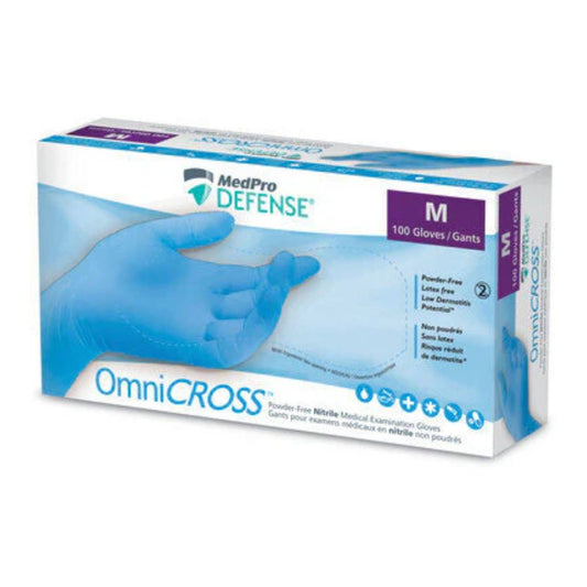 OmniCross Powder-Free Nitrile Medical Exam Gloves