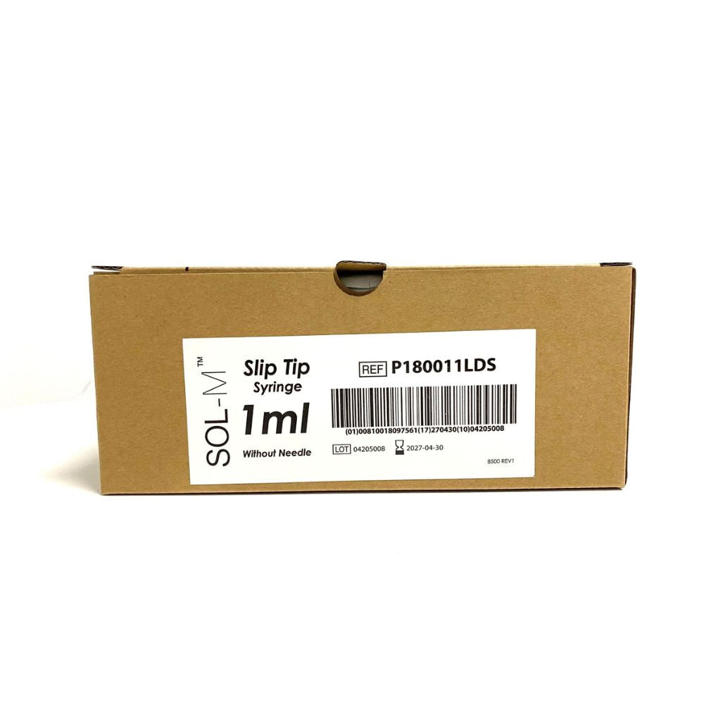 SOL-M 1ml Luer Slip Tip with Dose Sparing syringes