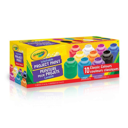 Crayola Washable Paint Jars - Count of 10 - 59ml