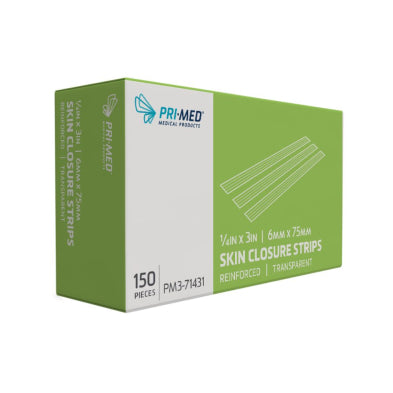 PRIMAFLEX Reinforced Skin Closure Strips, White - ¼” × 3”