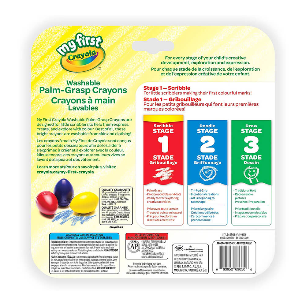 Crayons D'Espace Pour Les Tout-Petits, 12 Couleurs Non Toxiques Et Crayons D'Espace Pour Les Tout-Petits, 12 Couleurs Non Toxiques Et