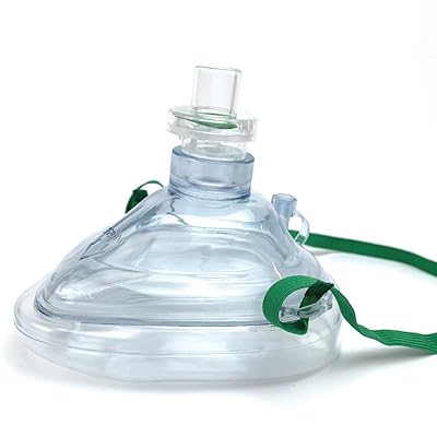 Pocket Resuscitator Mask, Adult, in white case w/clip