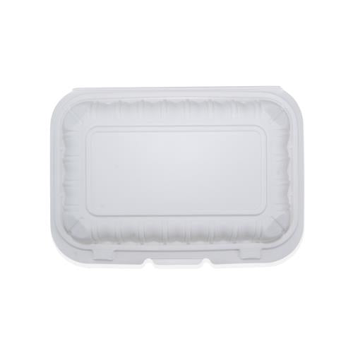 Premier Essential MFPP Hinged Container, 9" X 6", 1 Compartment, White, 150/Case