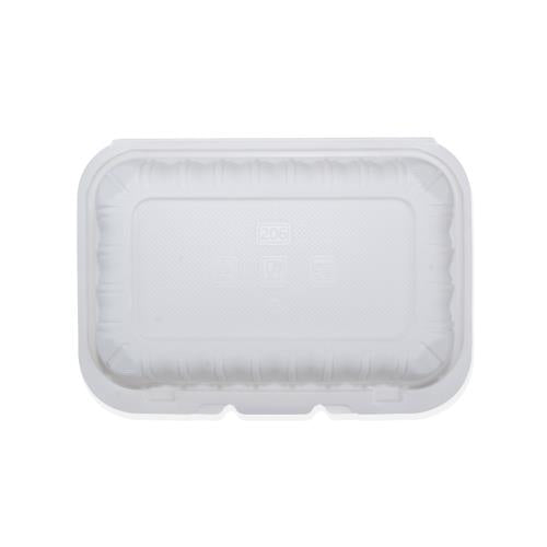 Premier Essential MFPP Hinged Container, 9" X 6", 1 Compartment, White, 150/Case