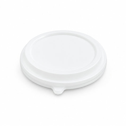 Premier Essential Paper Food Containers Lids Squat, Polypropylene, Large, Clear, 500/Case