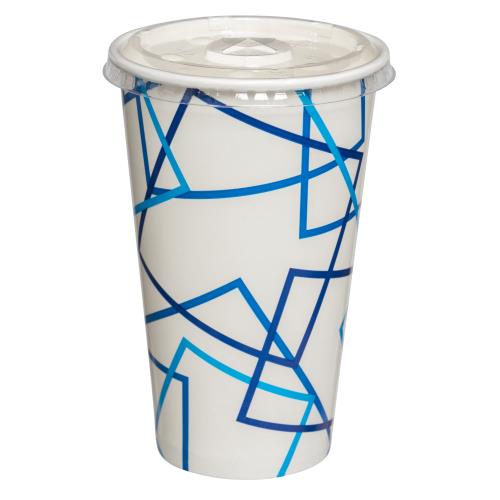 Premier Essential Cold Cup with Design, 16 oz, White, 1000/Case