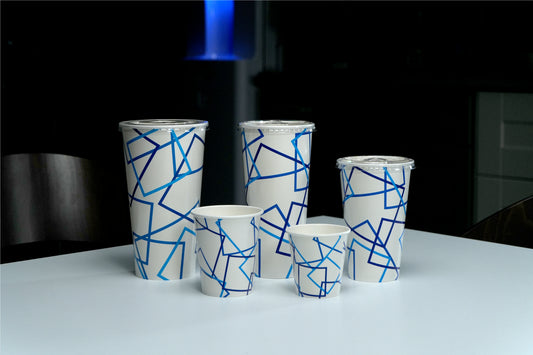 Premier Essential Cold Paper Cup with Design, 9 oz, White, 1000/Case