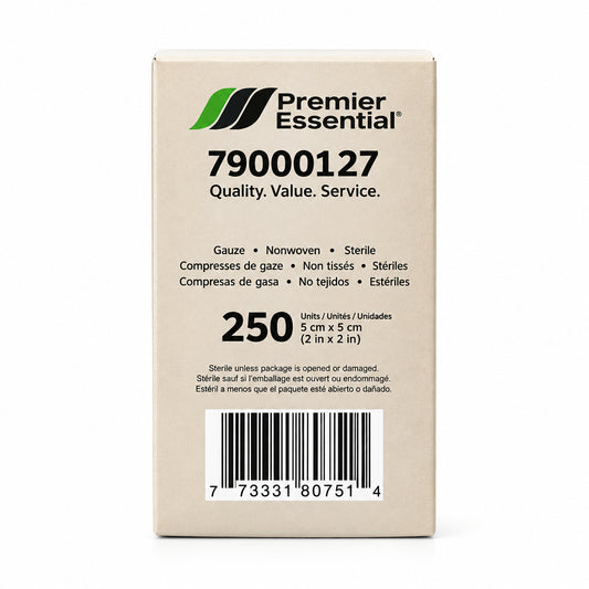 Premier Essential® Dinner Napkin, Kraft, 16.93" X 14.96", 1 Ply, 250/Pack, 12 Packs/Case