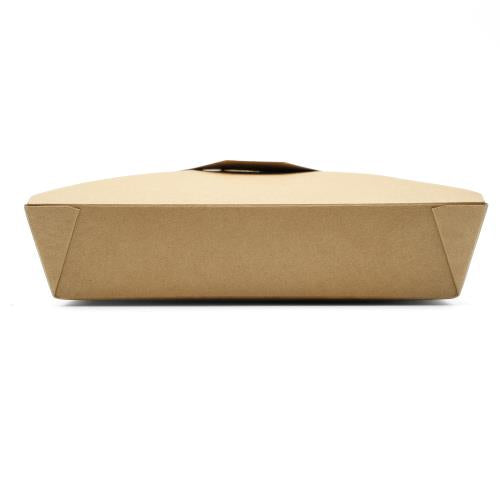 Premier Essential Food Box #4, PE-lined with Fold Lids, Kraft, Extra Large, 160/Case