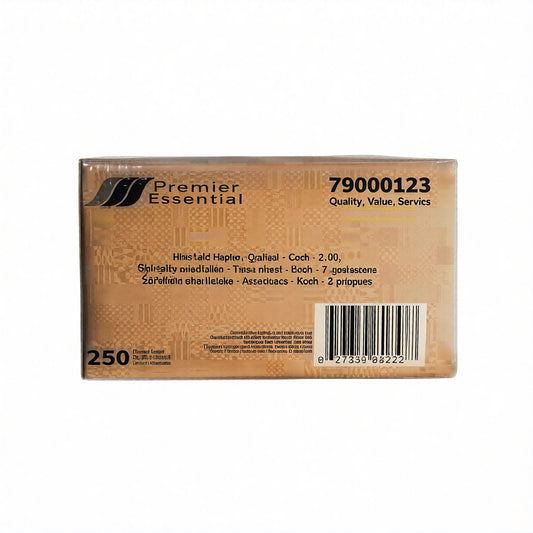 Premier Essential® Interfold Napkin, Embossed, Kraft, 7.87" X 6.5", 2 Ply, 250/Pack, 24 Packs/Case