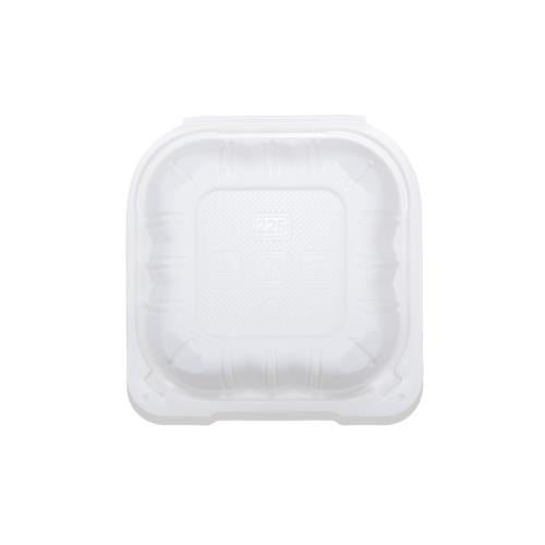 Premier Essential MFPP Hinged Container, 6" X 6", 1 Compartment, White, 250/Case