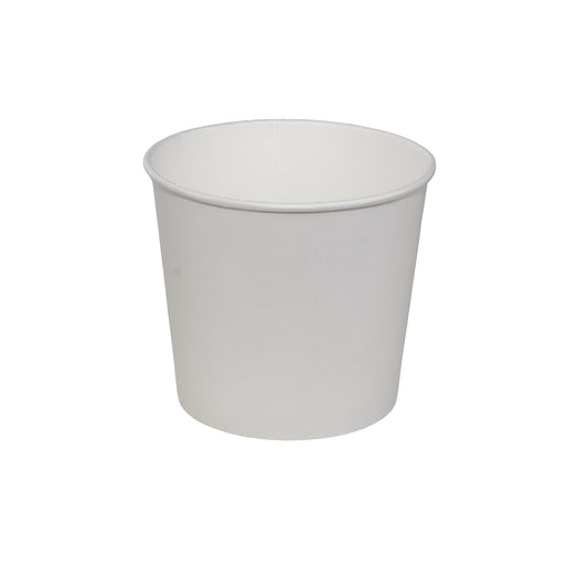 Premier Essential Paper Food Containers, Double Poly Lined Hot and Cold, 20oz, White, 500/Case