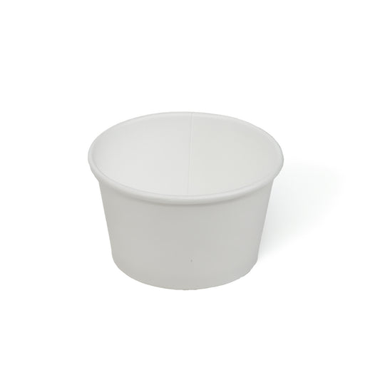 Premier Essential Paper Food Containers, Double Poly Lined Hot and Cold, 4oz, White, 1000/Case